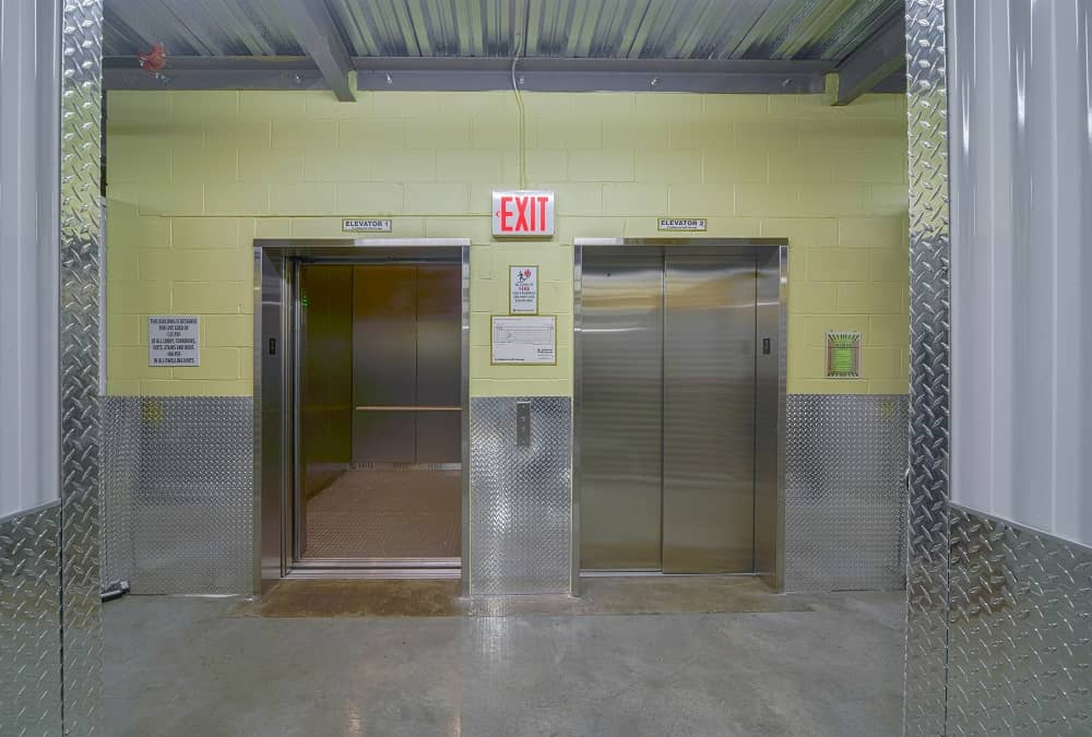  Easy Cargo Elevator Access to Largo Storage Bins on Upper Floors